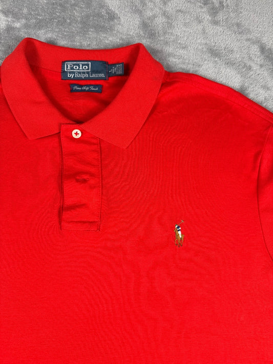 Polo Ralph Lauren Classic Red Polo Shirt - Large