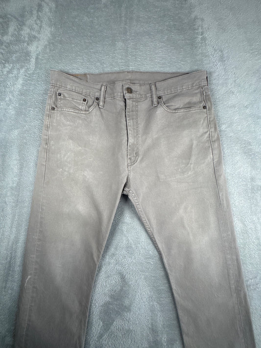 Levi's 513 Men's Slim Straight Fit Grey Jeans W36 L30