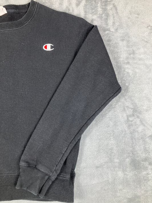 Champion Reverse Weave Black Crewneck Sweatshirt Size XS