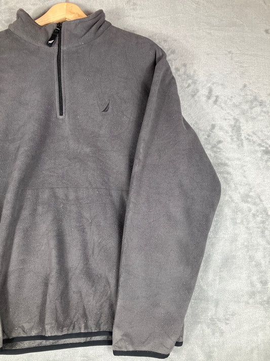 Nautica Men's Medium Grey Fleece Pullover Sweat Size M