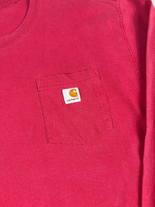 Carhartt Red Long Sleeve T-Shirt Size M