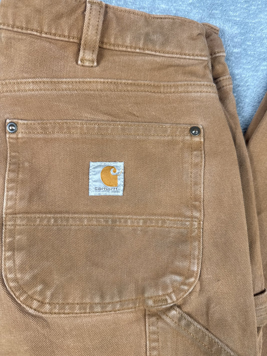 Carhartt Relaxed Fit Brown Work Pants with Flex Size 6