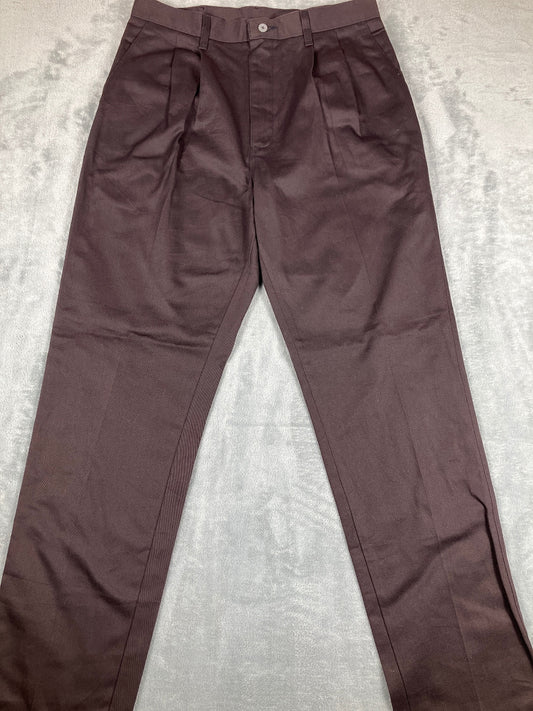 Wrangler Riatam Men's Brown Cotton Dress Pants Size 34x34