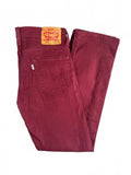 Levi's 513 Slim Straight Burgundy Jeans W29 L30