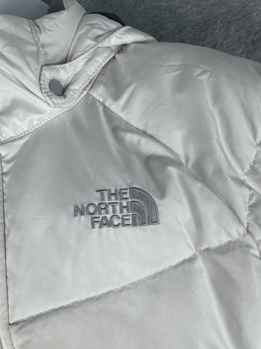 The North Face Girls' Long White 555 Puffer Coat Size M