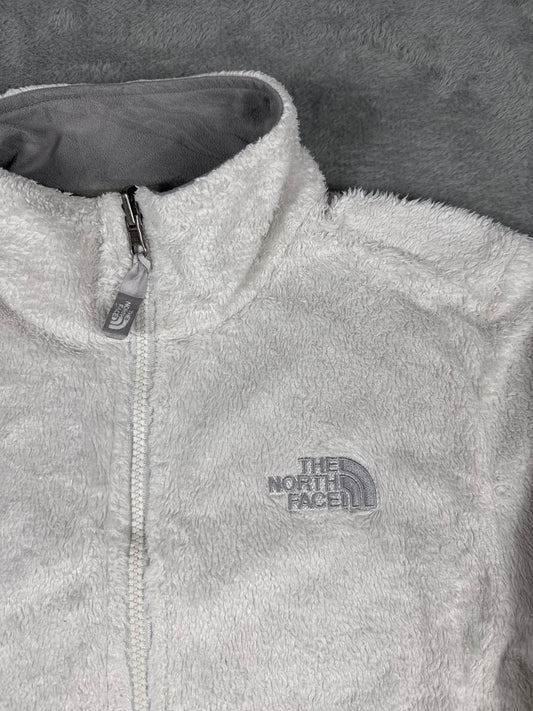 The North Face White Fleece Full-Zip Jacket