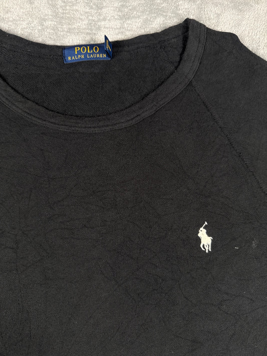 Polo Ralph Lauren Black Long Sleeve Sweatshirt with Logo L
