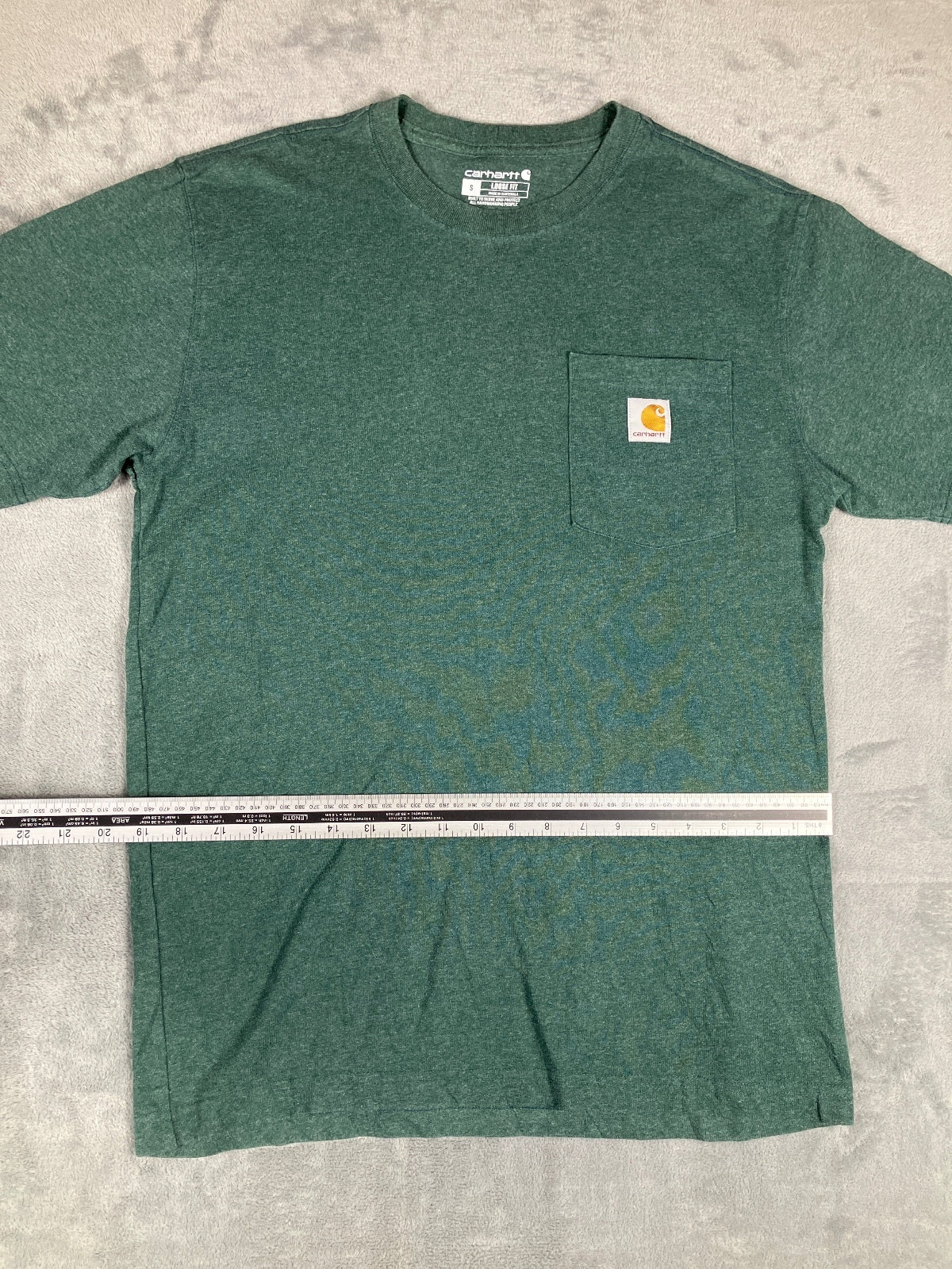Carhartt Loose Fit Green Vintage Pocket T-Shirt Size S