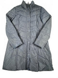 Tommy Hilfiger Long Quilted Puffer Coat in Navy Blue Size L