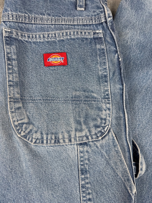Dickies Carpenter Jeans Light Blue Denim Size XL 30 Waist
