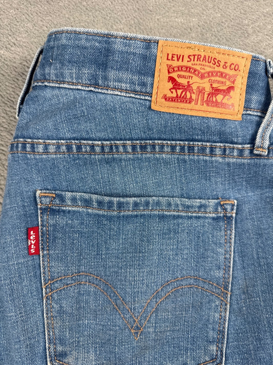 Levi's 525 Perfect Waist Straight Blue Denim Jeans W29 L32