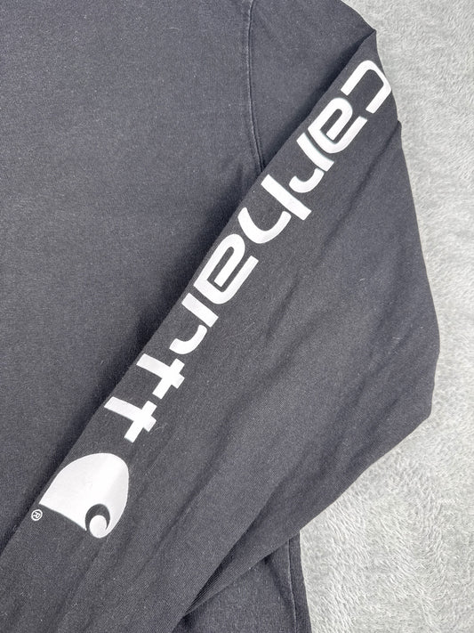 Carhartt Loose Fit Black Long Sleeve T-Shirt Size S