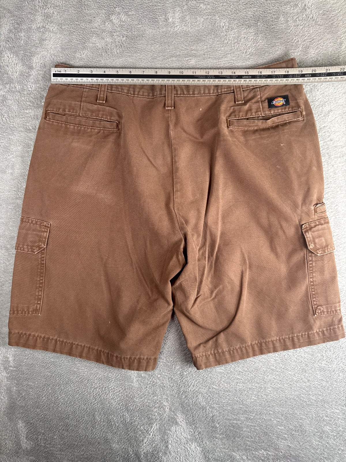 Dickies Relaxed Fit Brown Cargo Shorts - W36