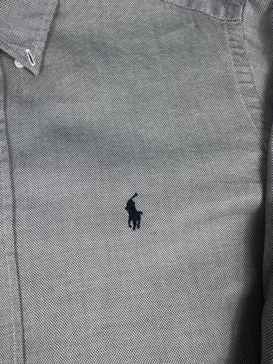 Polo Ralph Lauren Classic Grey Button-Down Shirt Size L