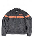 Harley-Davidson Black & Orange MotorClothes Jacket Size L