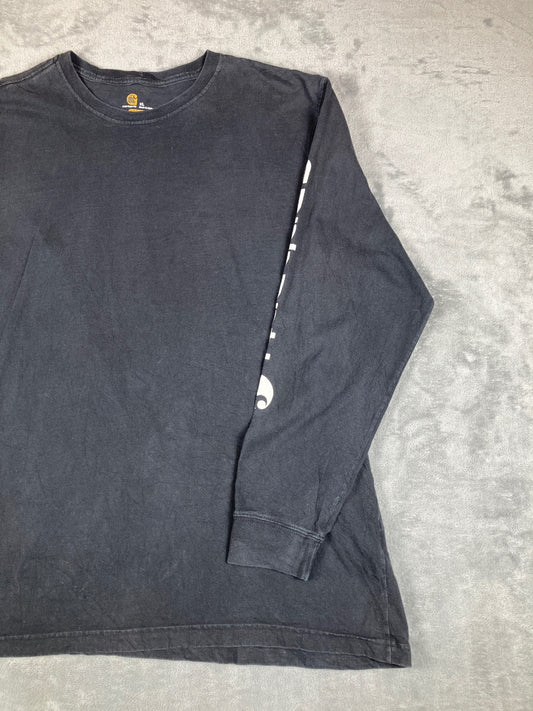 Carhartt Black Long Sleeve Vintage T-Shirt Size XL