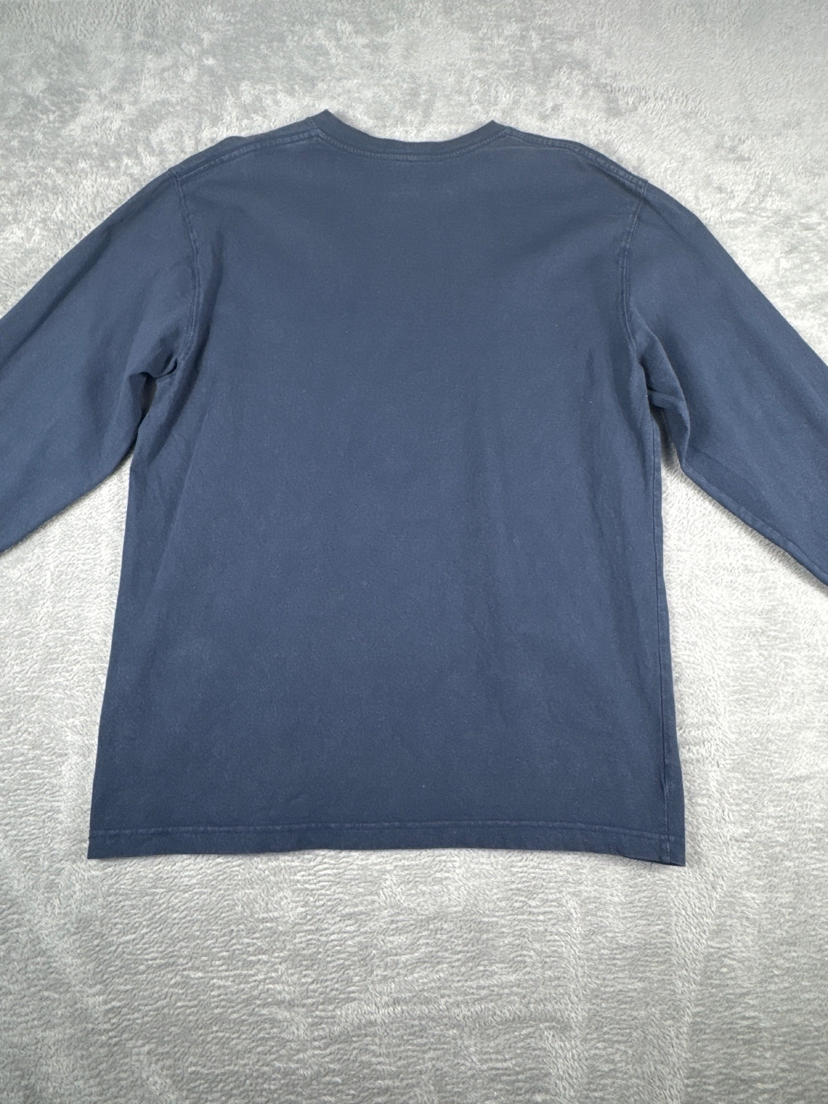 Carhartt Original Fit Long Sleeve Navy T-Shirt Size M