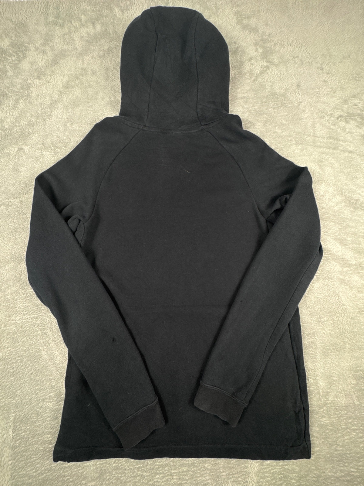 Nike Black Hoodie with Drawstring Hood and Front Pocket