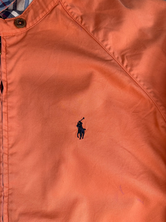 Retro 90’s Ralph Lauren Salmon Light Jacket -Plaid Collar XL