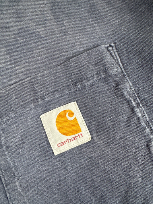 Carhartt Original Fit Tall Dark Blue Graphic T-Shirt Size XL