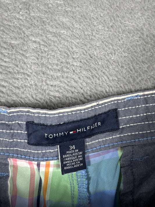 Tommy Hilfiger Men's Plaid Casual Shorts W34