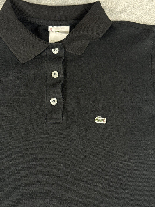 Retro Vintage Lacoste Black Polo Dress Size 38 (UK10)