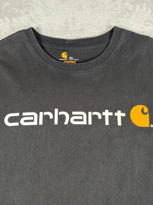 Carhartt Black Original Fit Logo T-Shirt Size 2XL