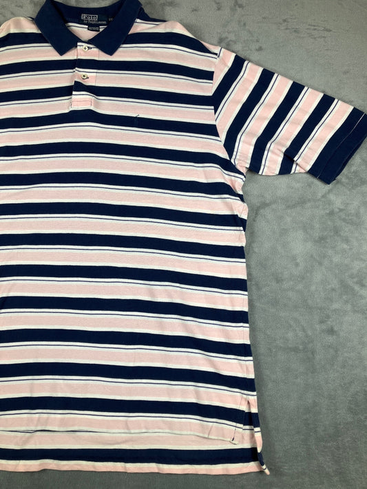 Polo by Ralph Lauren Striped Cotton Polo Shirt Size XXL
