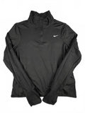 Nike Dri-Fit Black Running Long Sleeve Top Half Zip Size M