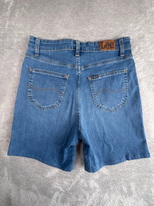 Lee Heritage Denim Shorts in Classic Blue W28