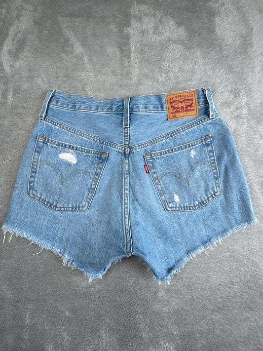 Levi's 501 Distressed Denim Shorts W27