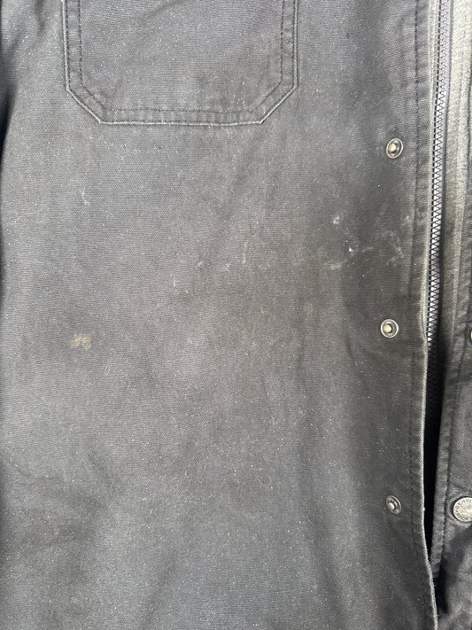 Dickies Genuine Black Hooded Work Jacket with Zip - Size 2XL