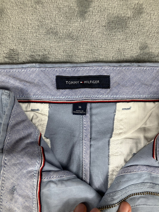 Tommy Hilfiger Light Blue Cotton Vintage Chino Shorts - W36