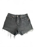 Levi's 501 Black Denim Cutoff Shorts W30
