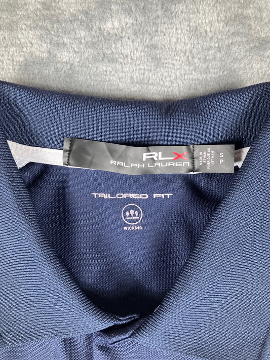 Ralph Lauren RLX Navy Sleeveless Polo Shirt Size Small