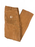 Carhartt Relaxed Fit Brown Work Pants with Flex Size 6