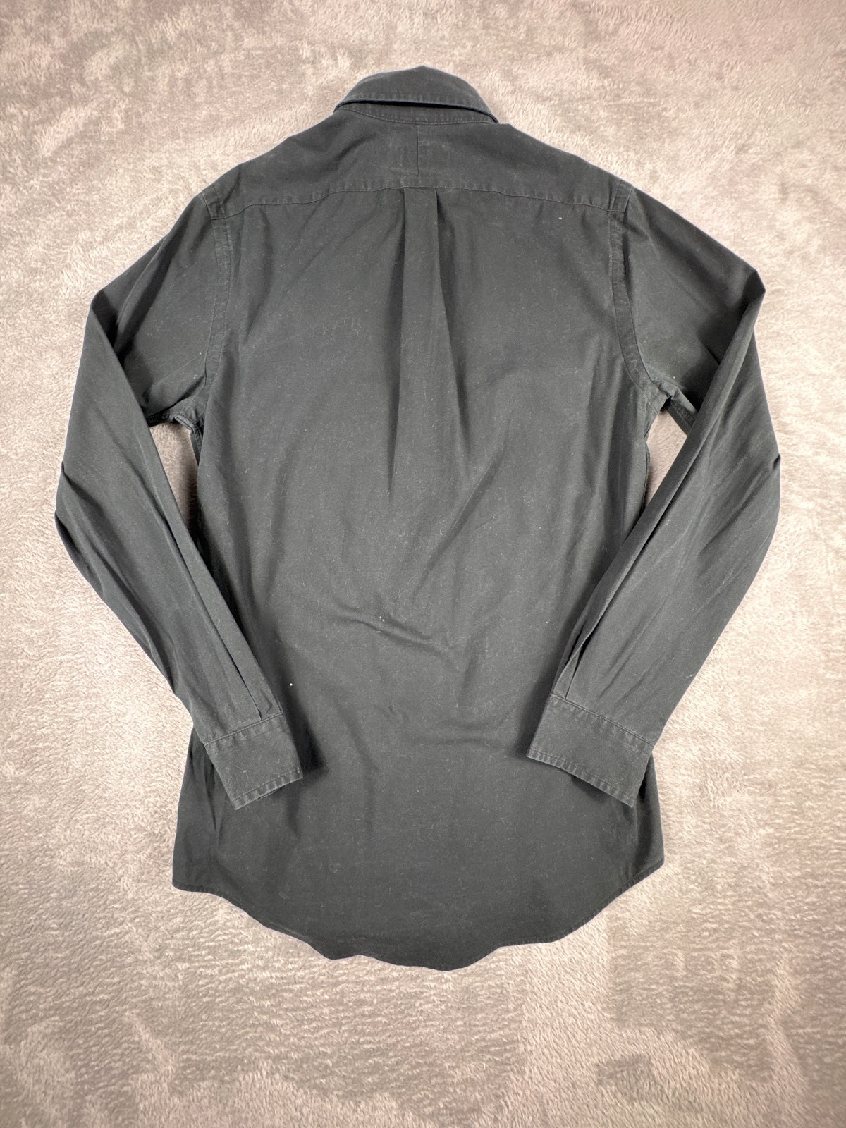 Ralph Lauren Slim Fit Black Button-Down Shirt Size S