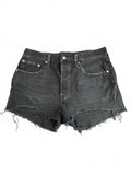 Levi's 501 Premium Capital E Black Denim Cutoff Shorts W31