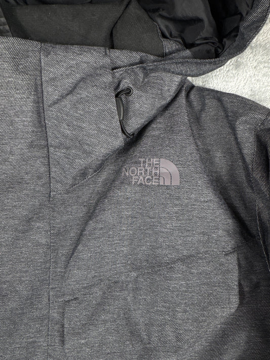 The North Face Grey Hooded Jacket Size Large