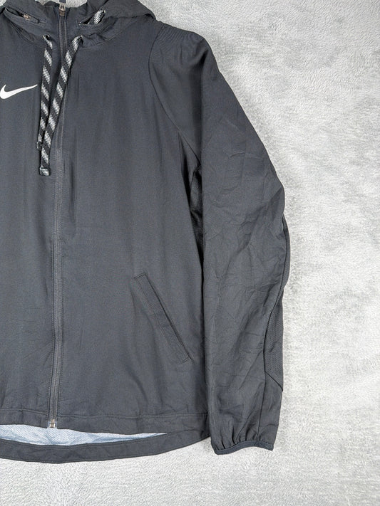 Nike Dri-Fit Black Hooded Jacket Size M