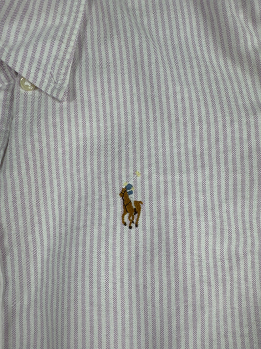 Ralph Lauren Women’s Slim Fit Striped Cotton Shirt Size 8