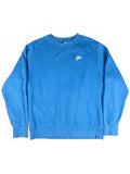 Nike Blue Crewneck Sweatshirt with White Logo, Size Small