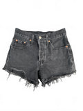 Levi's 501 Black Denim Cutoff Shorts W24
