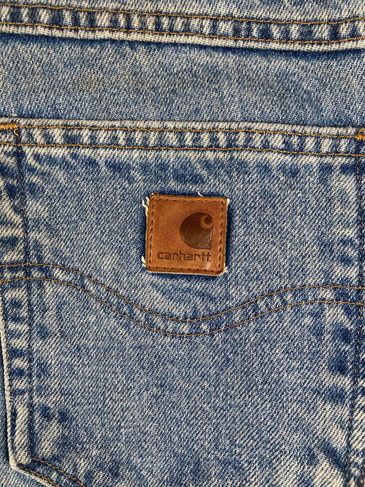 Carhartt Traditional Fit Vintage Blue Denim Jeans Size 40x30