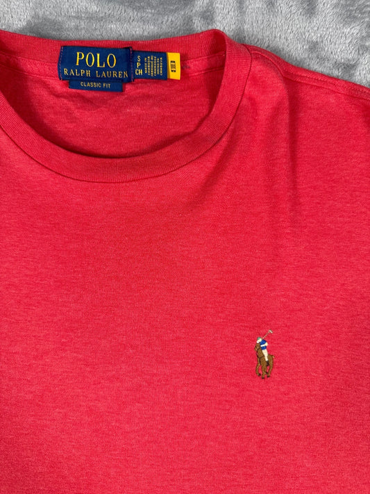 Polo Ralph Lauren Classic Fit Long Sleeve Red T-Shirt Small