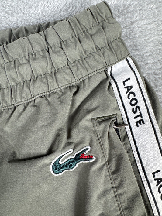Lacoste Olive Green Track Pants with Logo Detail Size XL
