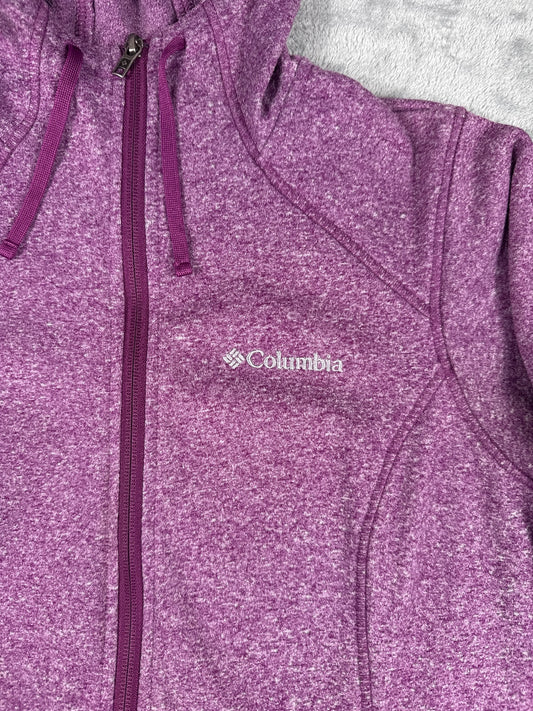 Columbia Women's Purple Full-Zip Hooded Jacket Size Small