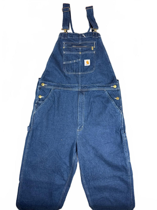 Vintage Carhartt Denim Overalls with Multiple Pockets -