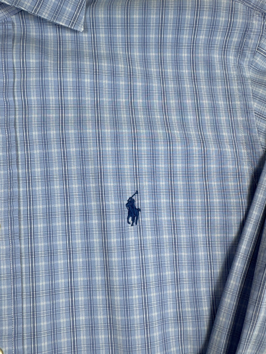 Polo by Ralph Lauren Regent Fit Blue Check Shirt Size L