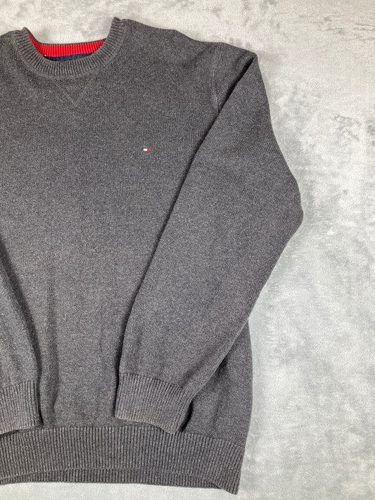 Tommy Hilfiger Men's Grey Crew Neck Sweater Size XXL